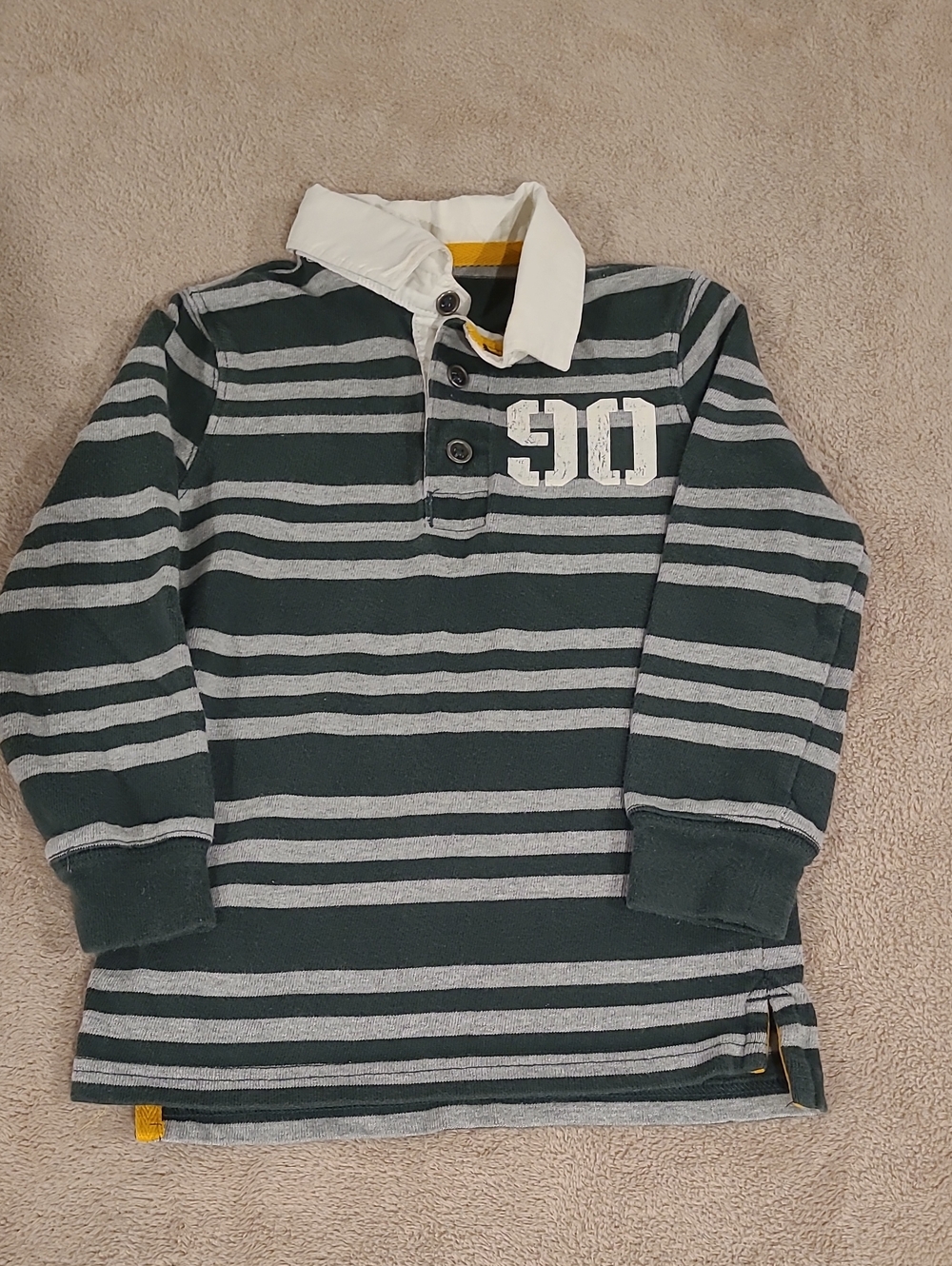 Carter's Boy's Long Sleeve Rugby shirt 4